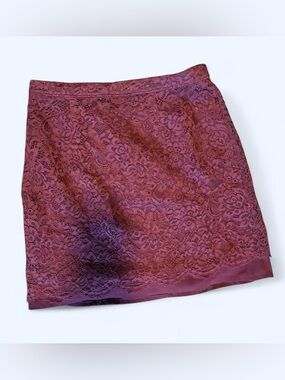 Purple Lace Forever 21 Mini Skirt Size Small